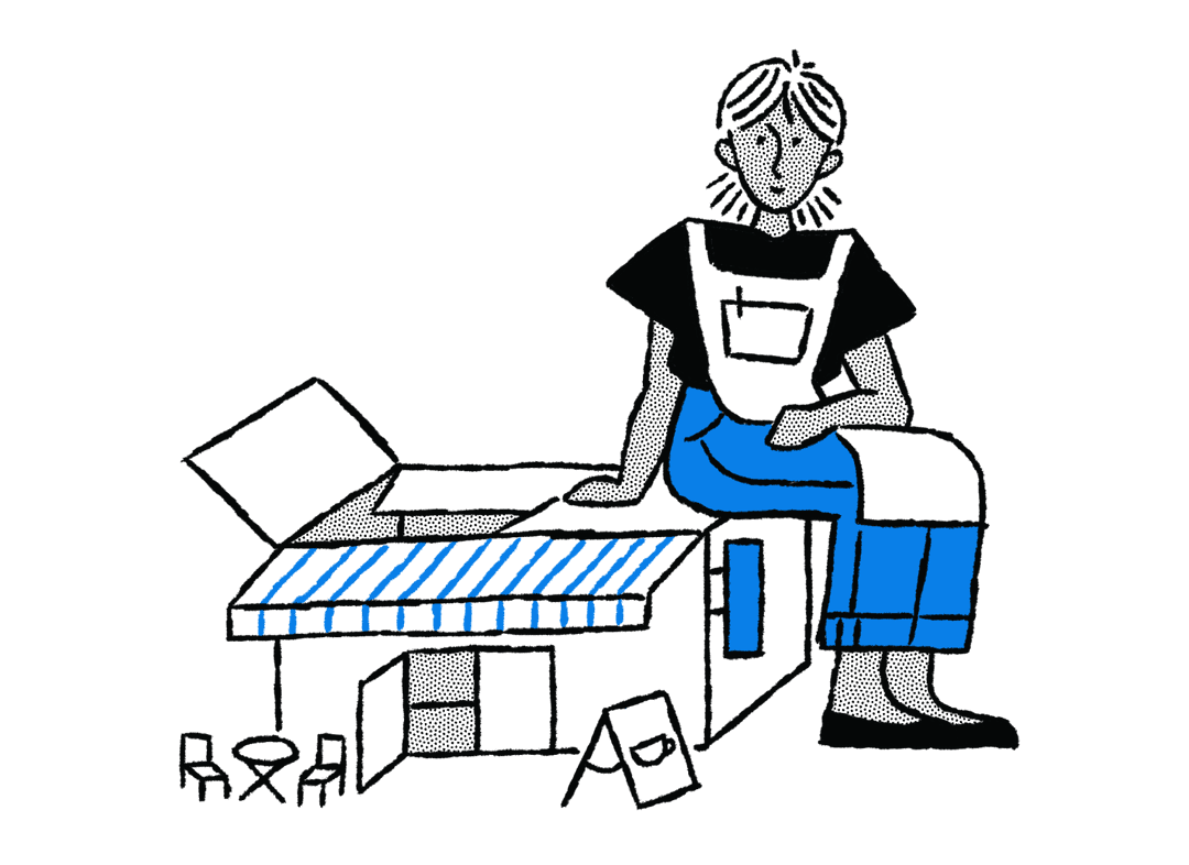 Template editorial illustration