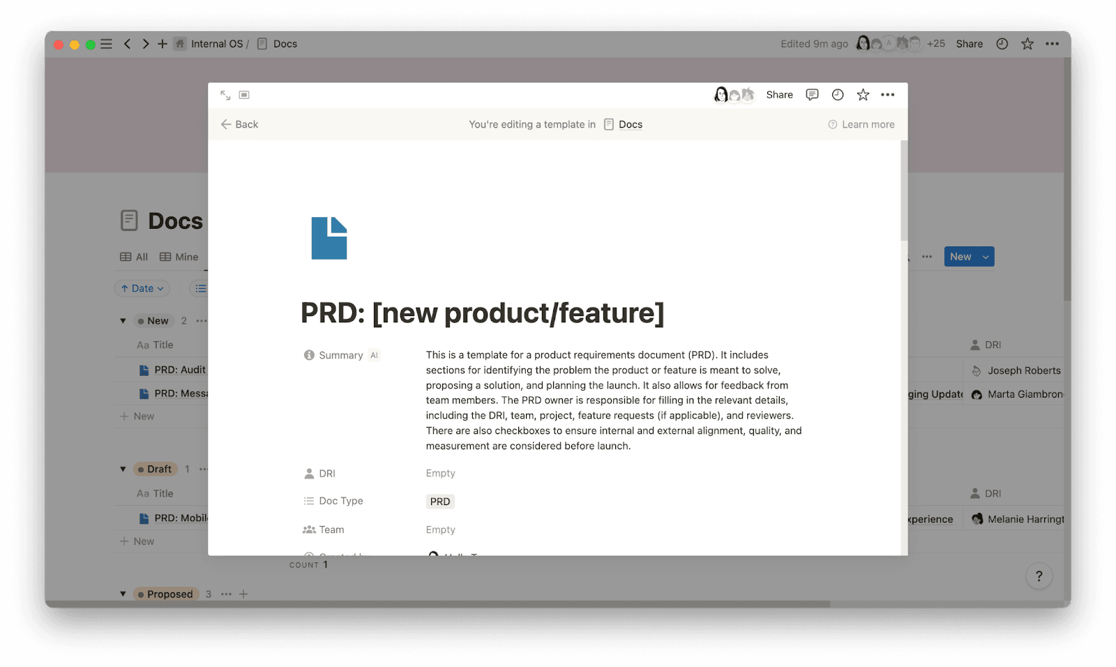 prd new product