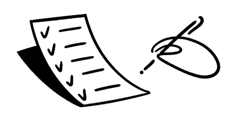 チェックリストのイラスト