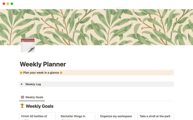 Weekly Planner