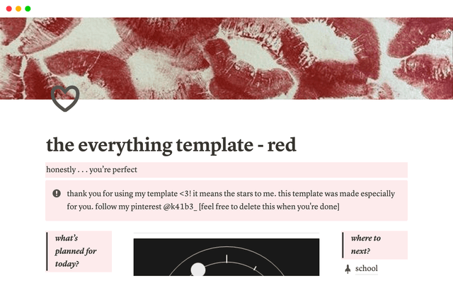 The Everything Template - red