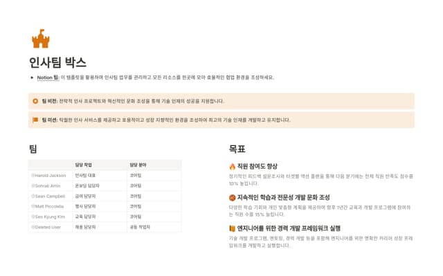 인사팀 박스