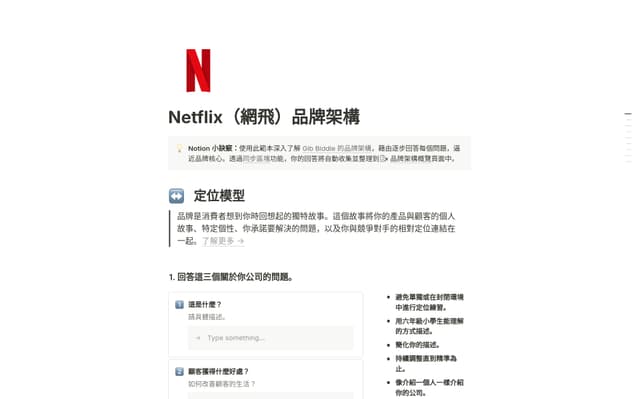 Netflix(網飛)品牌架構