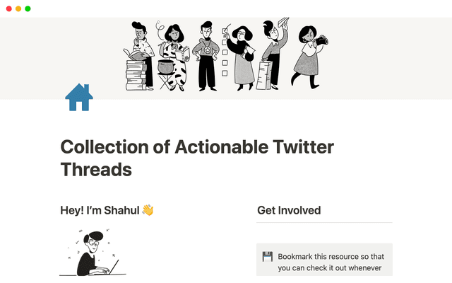 Collection of Actionable Twitter Threads